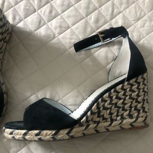 Espadrille black wedge 1901